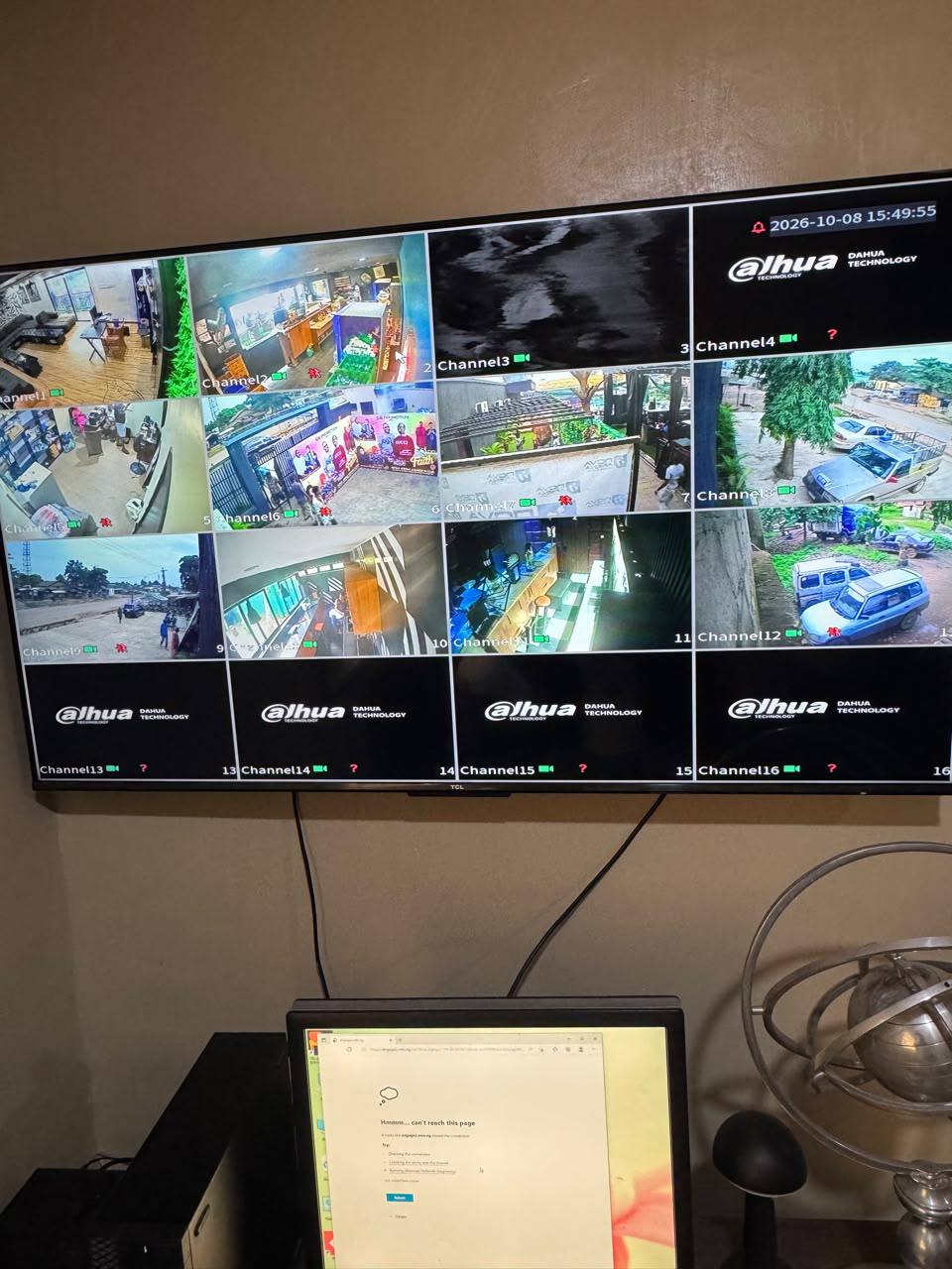 Nova Arena CCTV monitoring screen