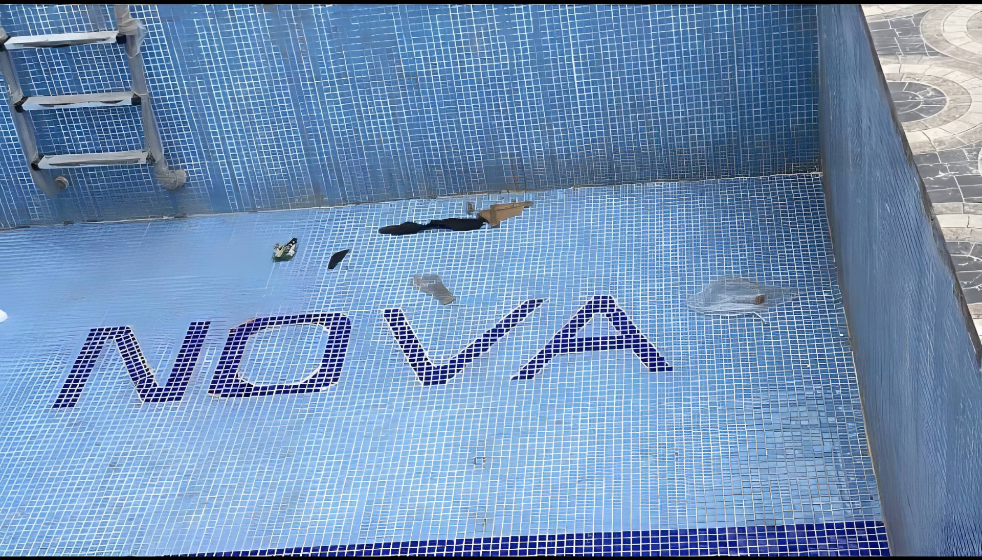 Nova Arena swimming pool with NOVA lettering
